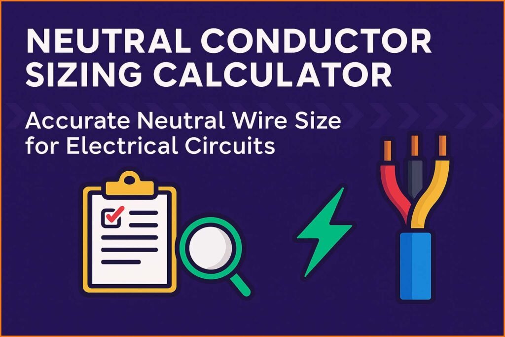 Neutral Conductor Sizing Calculator – Accurate Neutral Wire Size for Electrical Circuits 1 Neutral Conductor Sizing Calculator – Accurate Neutral Wire Size for Electrical Circuits