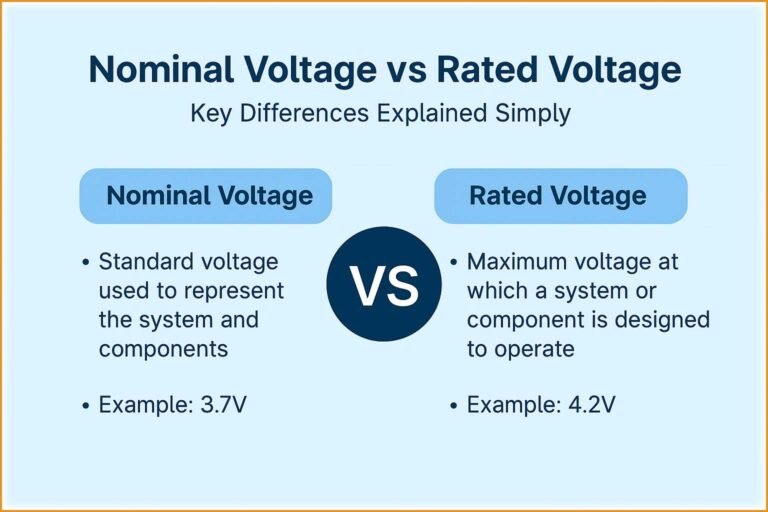 Nominal Voltage vs Rated Voltage – Key Differences Explained Simply