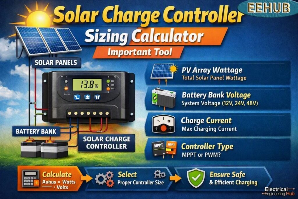 Solar Charge Controller Sizing Calculator Important Tool
