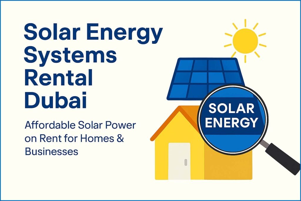Solar Energy Systems Rental Dubai – Affordable Solar Power on Rent for Homes & Businesses 1 Solar Energy Systems Rental Dubai – Affordable Solar Power on Rent for Homes & Businesses