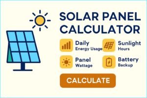 Solar Panel Calculator for Home – Find Your Perfect System Size and Savings 2 Solar Panel Calculator for Home – Find Your Perfect System Size and Savings Solar Panel Calculator for Home – Find Your Perfect System Size and Savings