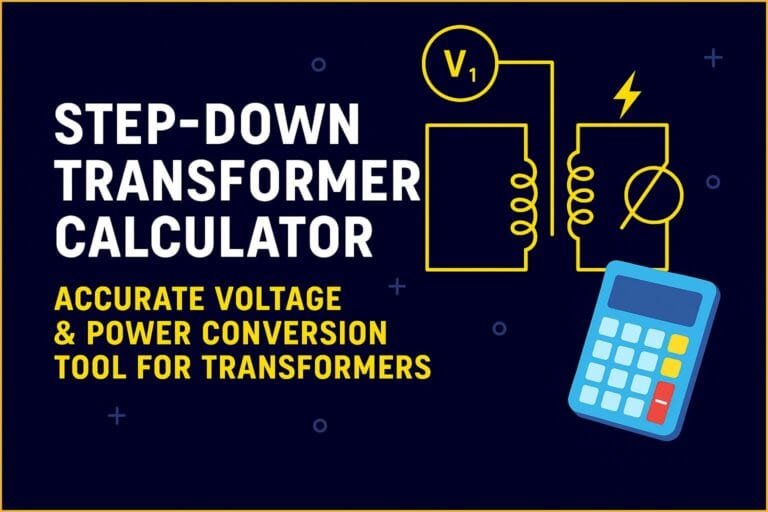 Step-Down Transformer Calculator – Accurate Voltage & Power Conversion ...