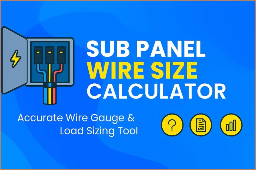 Sub Panel Wire Size Calculator – Accurate Wire Gauge & Load Sizing Tool 1 Sub Panel Wire Size Calculator – Accurate Wire Gauge & Load Sizing Tool