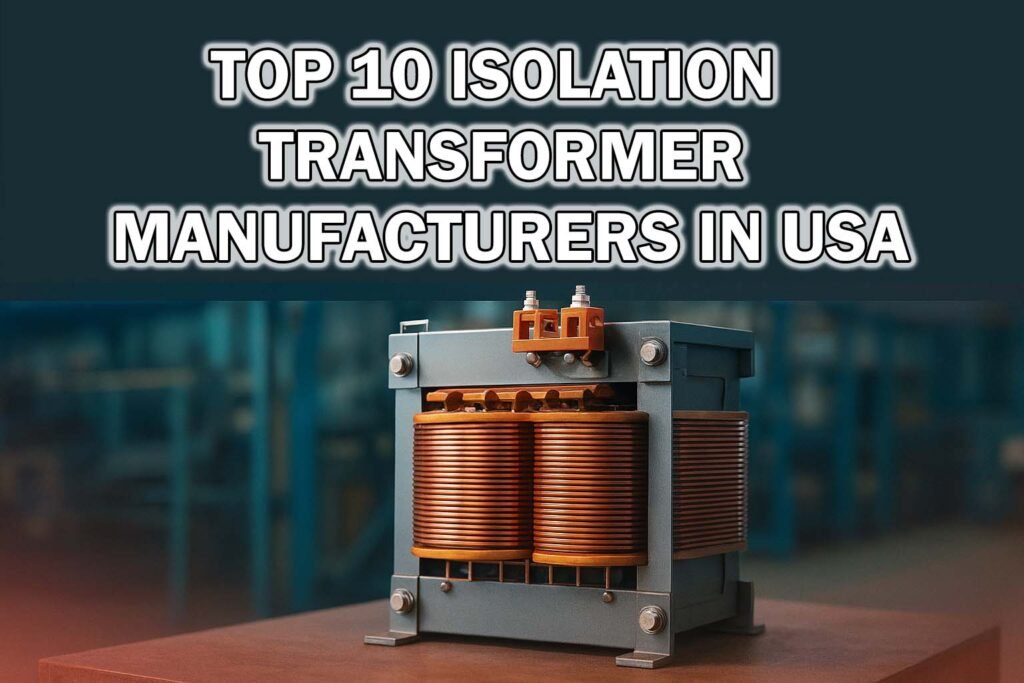 Top 10 Isolation Transformer Manufacturers in USA 1 Top 10 Isolation Transformer Manufacturers in USA