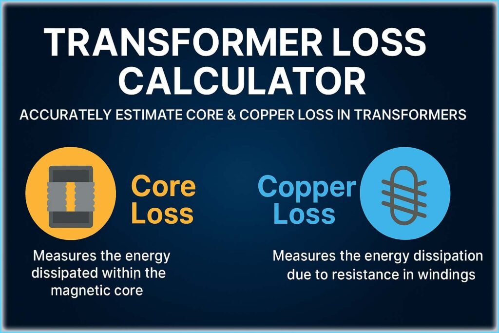 Transformer Loss Calculator – Accurately Estimate Core & Copper Loss in Transformers 1 Transformer Loss Calculator – Accurately Estimate Core & Copper Loss in Transformers