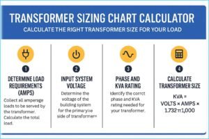 Transformer Sizing Chart Calculator – Calculate the Right Transformer Size for Your Load 2 Transformer Sizing Chart Calculator – Calculate the Right Transformer Size for Your Load Transformer Sizing Chart Calculator – Calculate the Right Transformer Size for Your Load