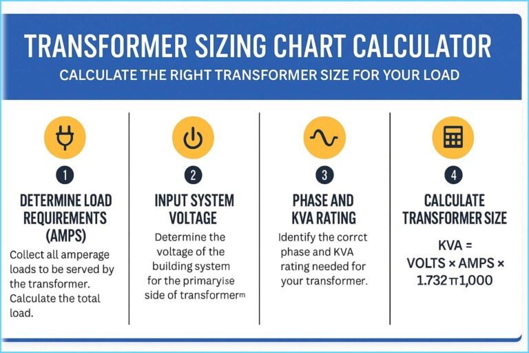 Transformer Sizing Chart Calculator – Calculate the Right Transformer Size for Your Load 5 Transformer Sizing Chart Calculator – Calculate the Right Transformer Size for Your Load