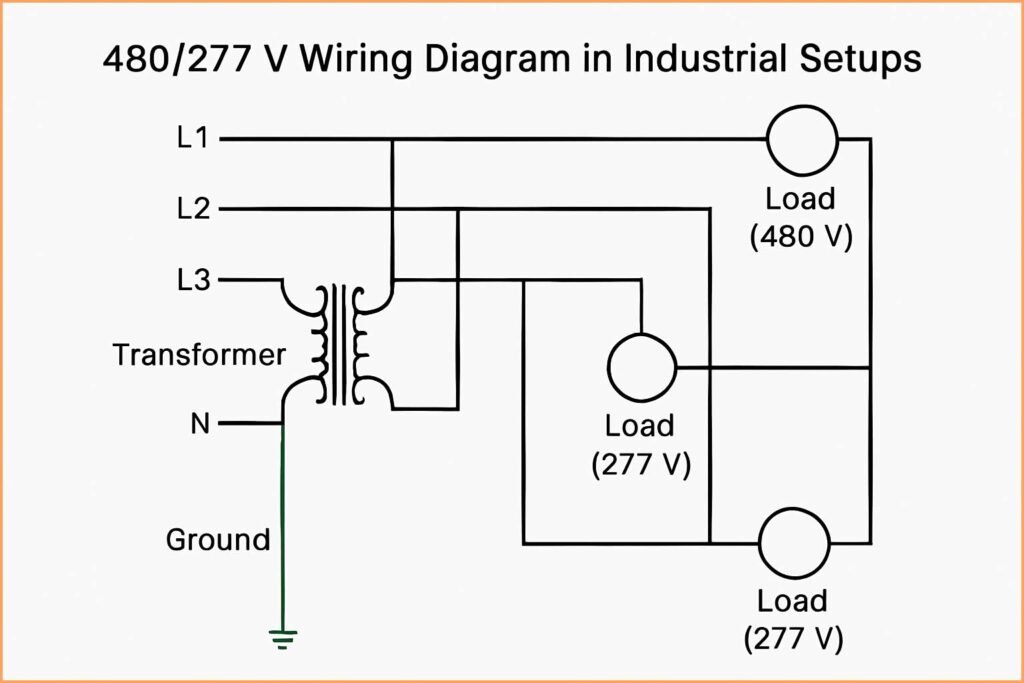 480/277 V Wiring Diagram in Industrial Setups