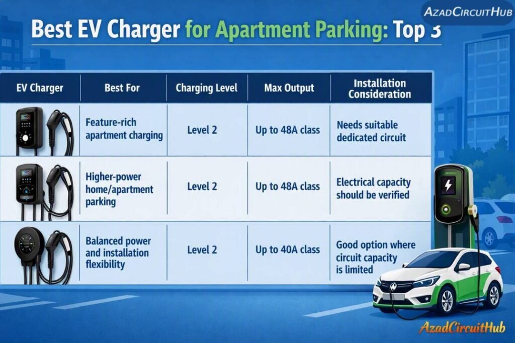 Best EV Charger for Apartment Parking: Top 3 1 Best EV Charger for Apartment Parking Top 3