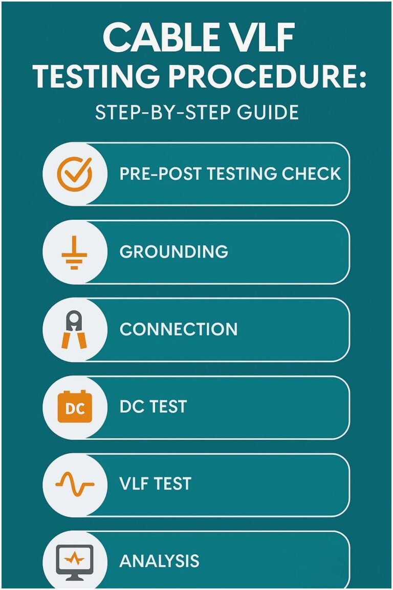 Cable VLF Testing Procedure: Step-by-Step Guide for Safe High Voltage Cable Testing