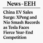 China EV Sales Surge: XPeng and Nio Smash Records as Tesla Faces Fierce Year-End Competition