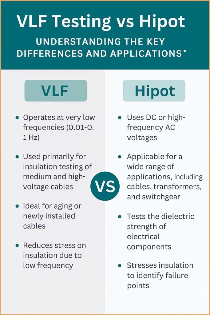 Difference Between VLF and Megger: Understanding Their Purpose and Applications