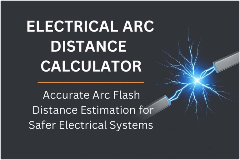 Electrical Arc Distance Calculator: Accurate Arc Flash Distance Estimation for Safer Electrical Systems 1 Electrical Arc Distance Calculator: Accurate Arc Flash Distance Estimation for Safer Electrical Systems
