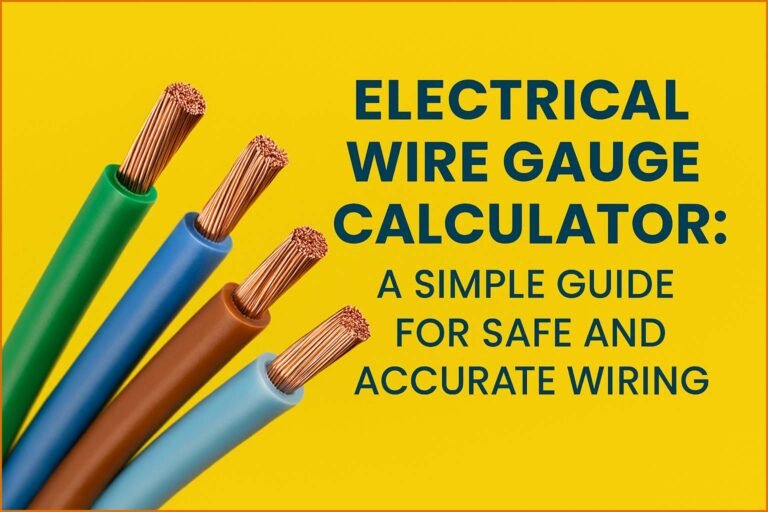 Electrical Wire Gauge Calculator: A Simple Guide for Safe and Accurate Wiring 4 Electrical Wire Gauge Calculator: A Simple Guide for Safe and Accurate Wiring
