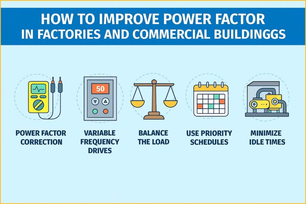 How to Improve Power Factor in Factories and Commercial Buildings