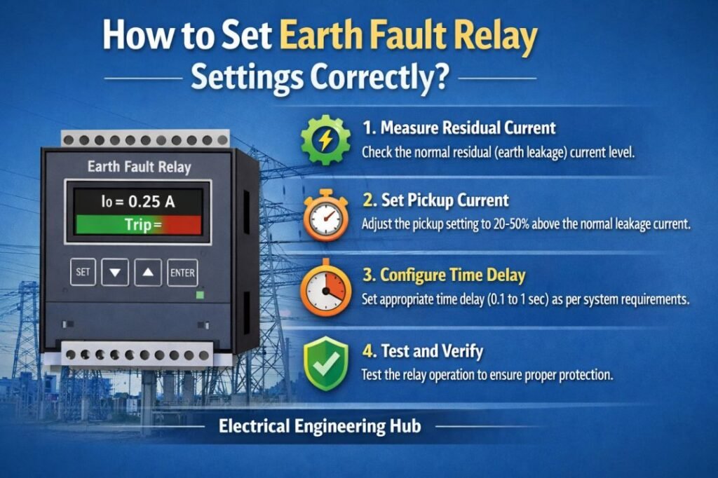 How to Set Earth Fault Relay Settings Correctly? 1 How to Set Earth Fault Relay Settings Correctly