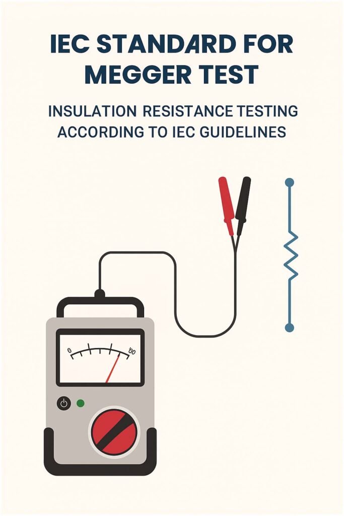 IEC Standard for Megger Test: Insulation Resistance Testing According to IEC Guidelines 1 IEC Standard for Megger Test – Insulation Resistance Testing According to IEC Guidelines