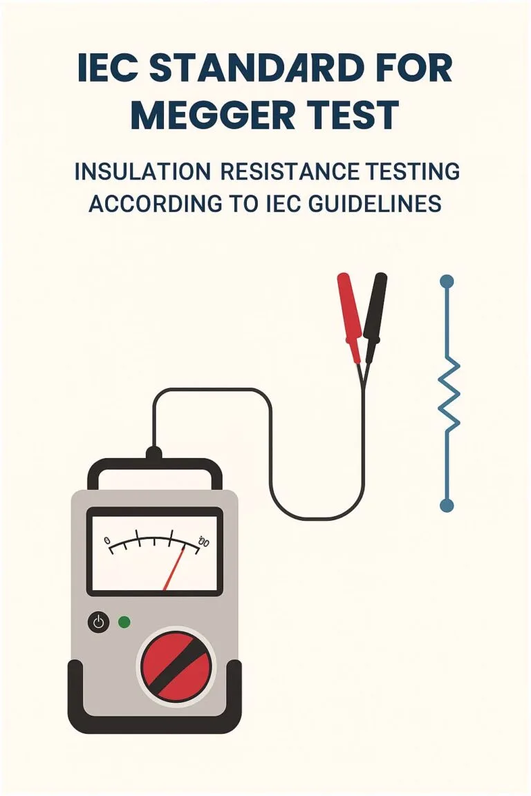 IEC Standard for Megger Test – Insulation Resistance Testing According to IEC Guidelines