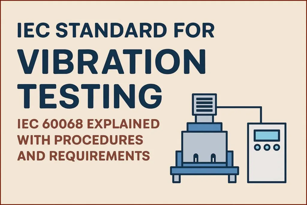 IEC Standard for Vibration Testing – IEC 60068 Explained with Procedures and Requirements 1 IEC Standard for Vibration Testing – IEC 60068 Explained with Procedures and Requirements