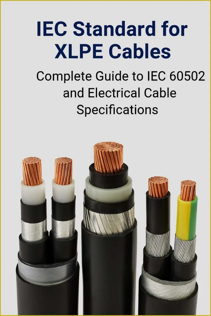 IEC Standard for XLPE Cables – Complete Guide to IEC 60502 and Electrical Cable Specifications 1 IEC Standard for XLPE Cables – Complete Guide to IEC 60502 and Electrical Cable Specifications