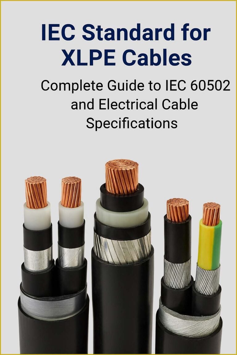 IEC Standard for XLPE Cables – Complete Guide to IEC 60502 and Electrical Cable Specifications 1 IEC Standard for XLPE Cables – Complete Guide to IEC 60502 and Electrical Cable Specifications