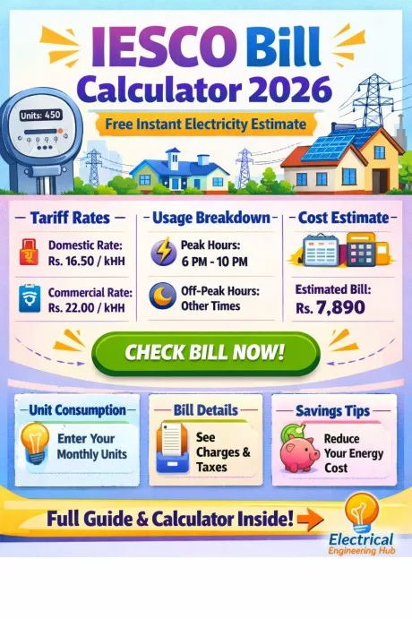 IESCO Bill Calculator 1 IESCO Bill Calculator 2026 — Free Instant Electricity Estimate