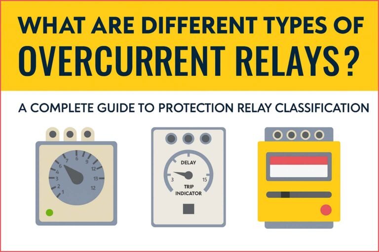 What Are Different Types of Overcurrent Relays? A Complete Guide to Protection Relay Classification