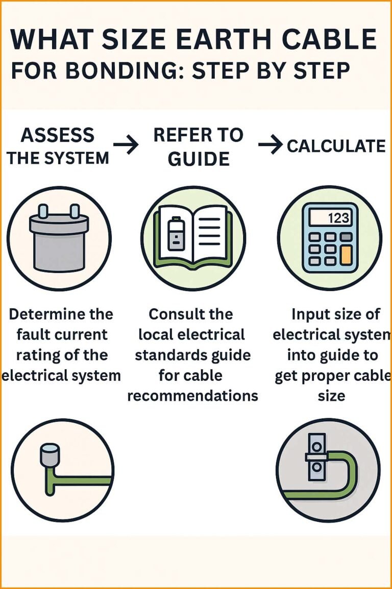What Size Earth Cable for Bonding: Step by Step