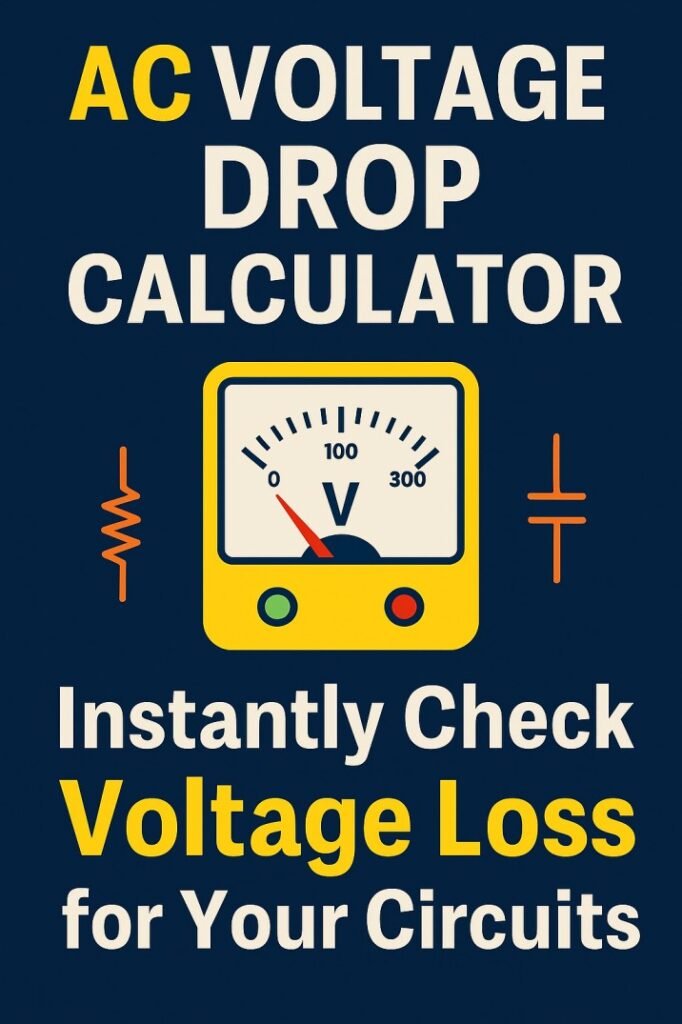 AC Voltage Drop Calculator Instantly Check Voltage Loss for Your Circuits