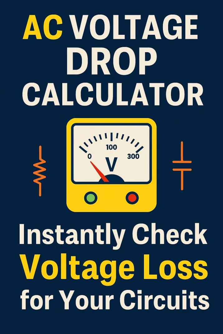 AC Voltage Drop Calculator Instantly Check Voltage Loss for Your Circuits