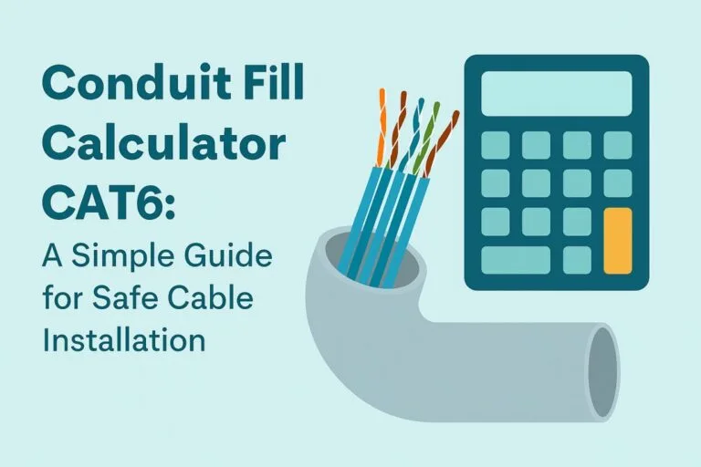 Conduit Fill Calculator CAT6: A Simple Guide for Safe Cable Installation 3 Conduit Fill Calculator CAT6 A Simple Guide for Safe Cable Installation