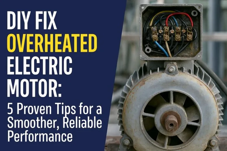 DIY Fix Overheated Electric Motor: 5 Proven Tips for a Smoother, Reliable Performance 13 DIY Fix Overheated Electric Motor: 5 Proven Tips for a Smoother, Reliable Performance
