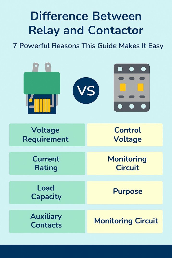 Difference Between Relay and Contactor 7 Powerful Reasons This Guide Makes It Easy