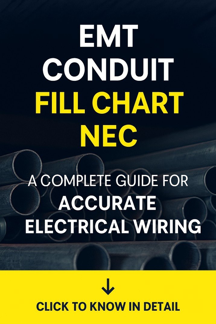 EMT Conduit Fill Chart NEC A Complete Guide for Accurate Electrical Wiring
