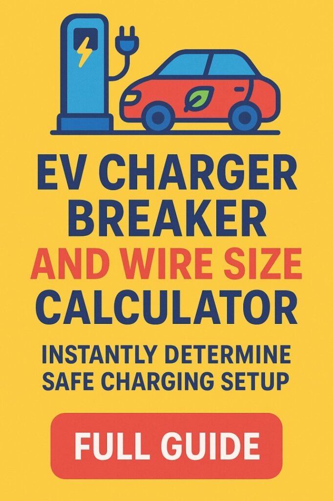 EV Charger Breaker and Wire Size Calculator Instantly Determine Safe Charging Setup