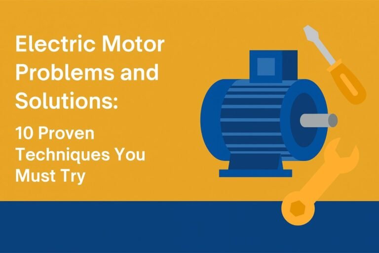 Electric Motor Problems and Solutions 10 Best Techniques You Must Try