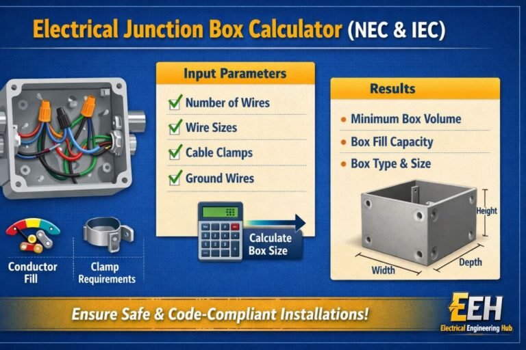 Electrical Junction Box Calculator (NEC & IEC)