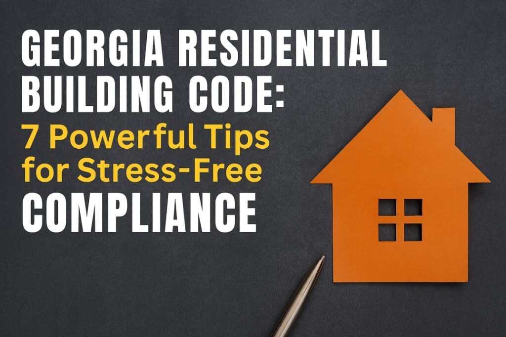 Georgia Residential Building Code: 7 Powerful Tips for Stress-Free Compliance 1 Georgia Residential Building Code 7 Powerful Tips for Stress-Free Compliance