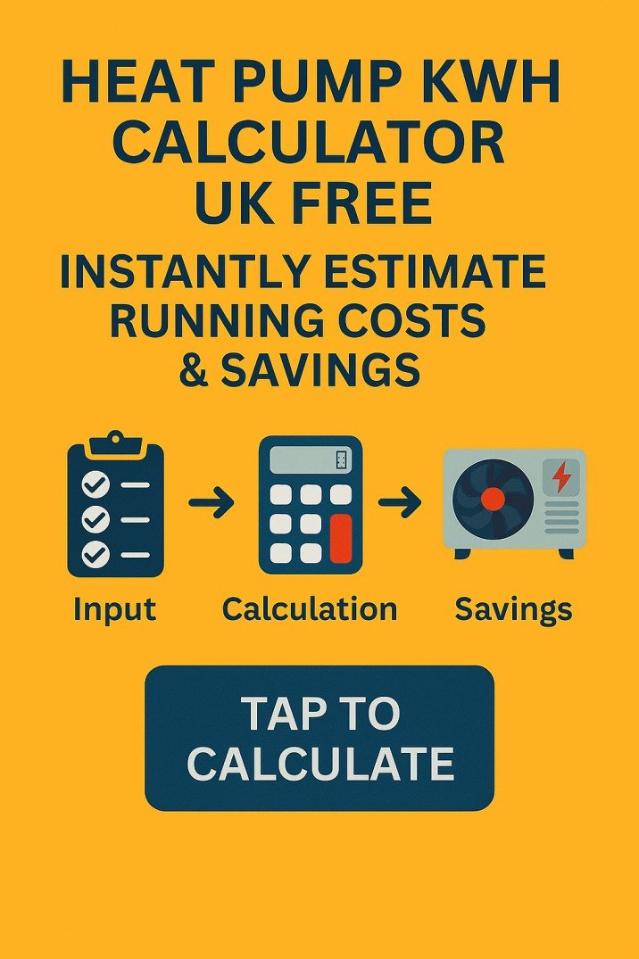 Heat Pump KWh Calculator UK Free – Instantly Estimate Running Costs & Savings