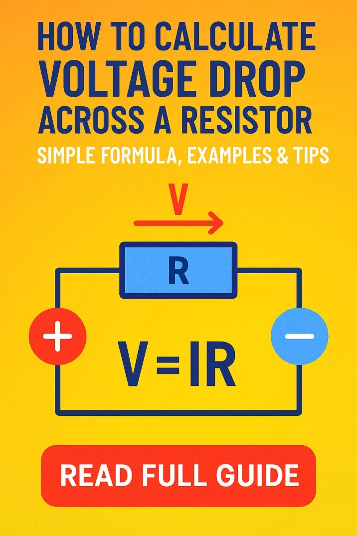 How to Calculate Voltage Drop Across a Resistor – Simple Formula, Examples & Tips