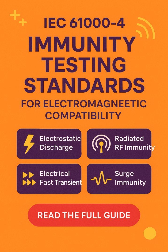 IEC 61000-4 series Immunity Testing Standards for Electromagnetic Compatibility