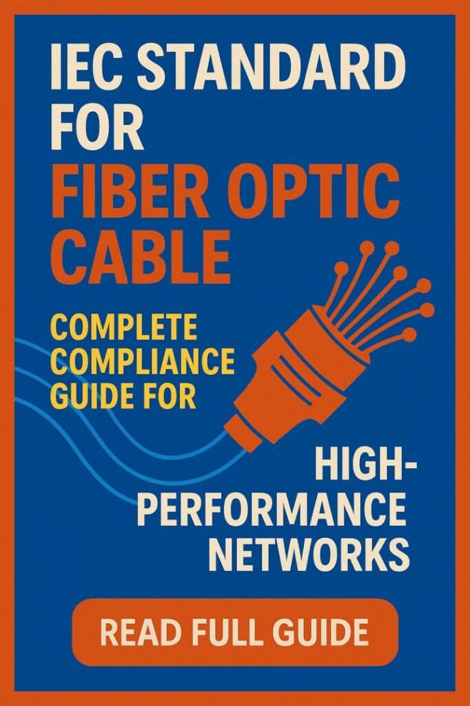 IEC Standard for Fiber Optic Cable: Important Compliance Guide for High Performance Networks 1 IEC Standard for Fiber Optic Cable Complete Compliance Guide for High-Performance Networks