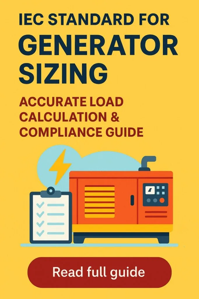 IEC Standard for Generator Sizing Accurate Load Calculation & Compliance Guide