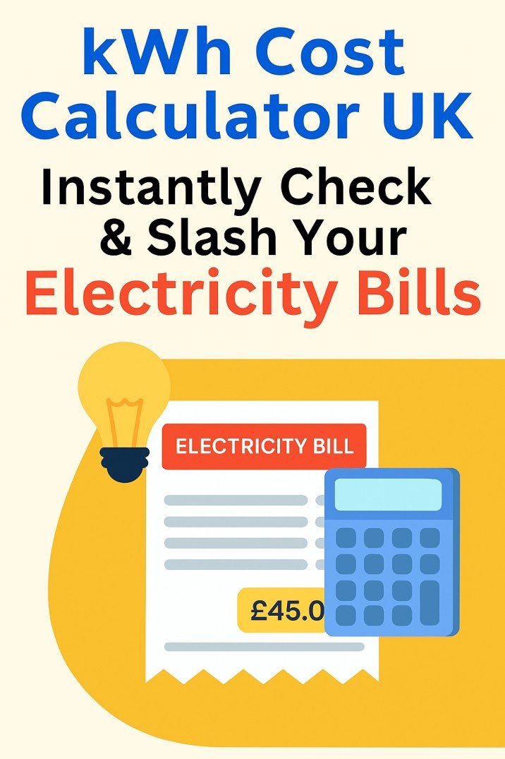 KWh Cost Calculator UK Instantly Check & Slash Your Electricity Bills