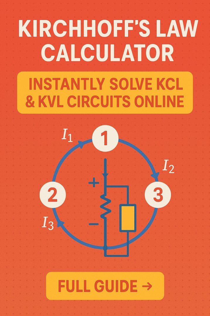 Kirchhoffs Law Calculator Instantly Solve KCL & KVL Circuits Online