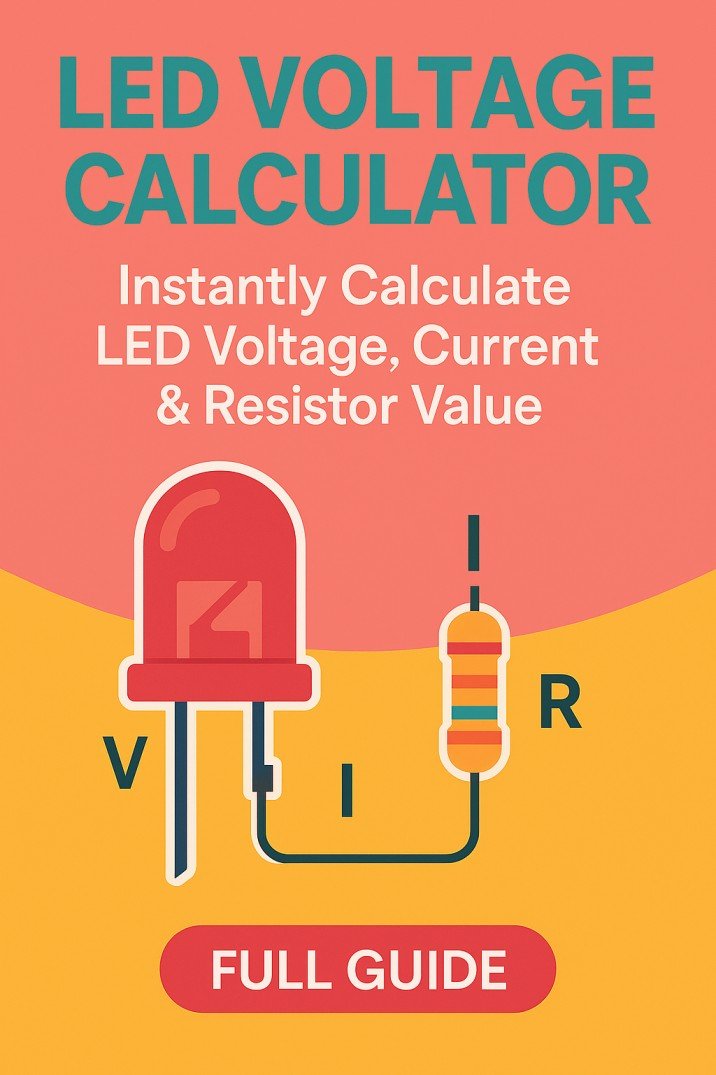 LED Voltage Calculator – Instantly Calculate LED Voltage, Current & Resistor Value