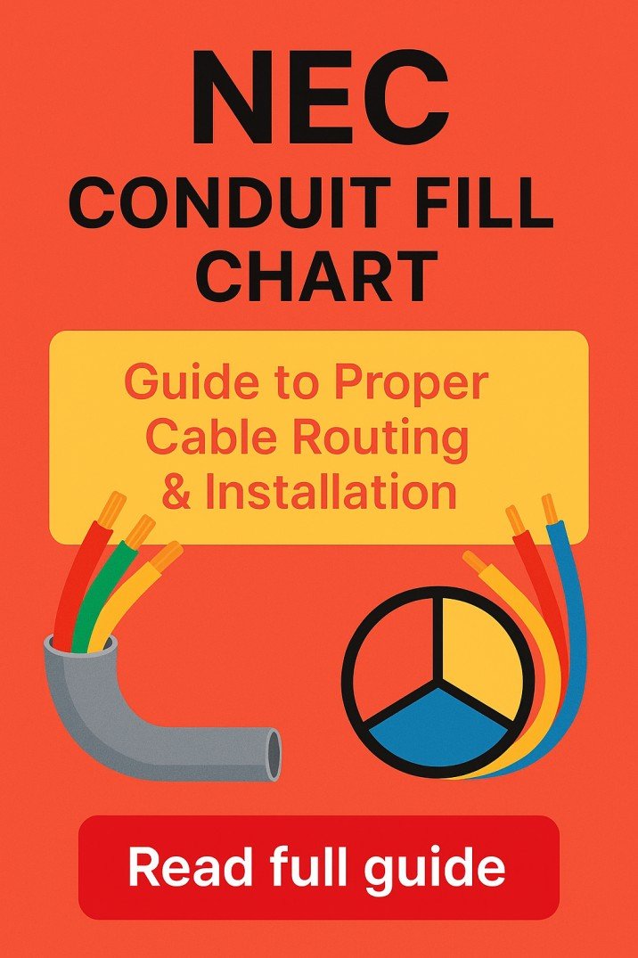 NEC Conduit Fill Chart Guide to Proper Cable Routing & Installation