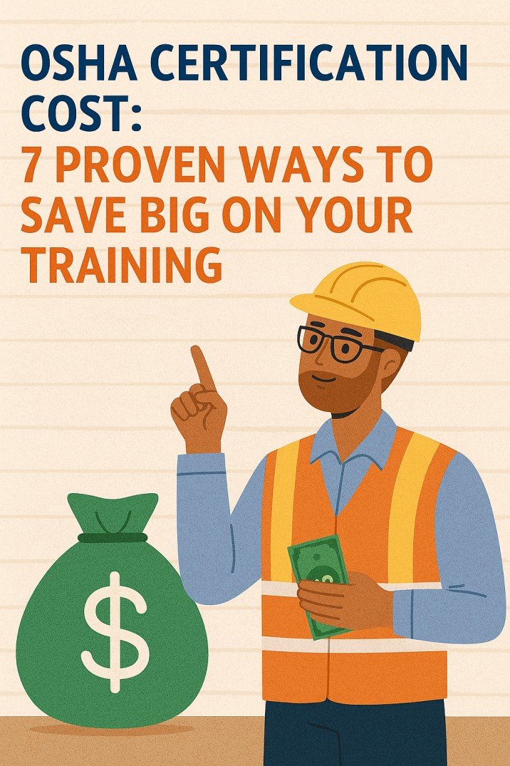 OSHA Certification Cost: 7 Proven Ways to Save Big on Your Training