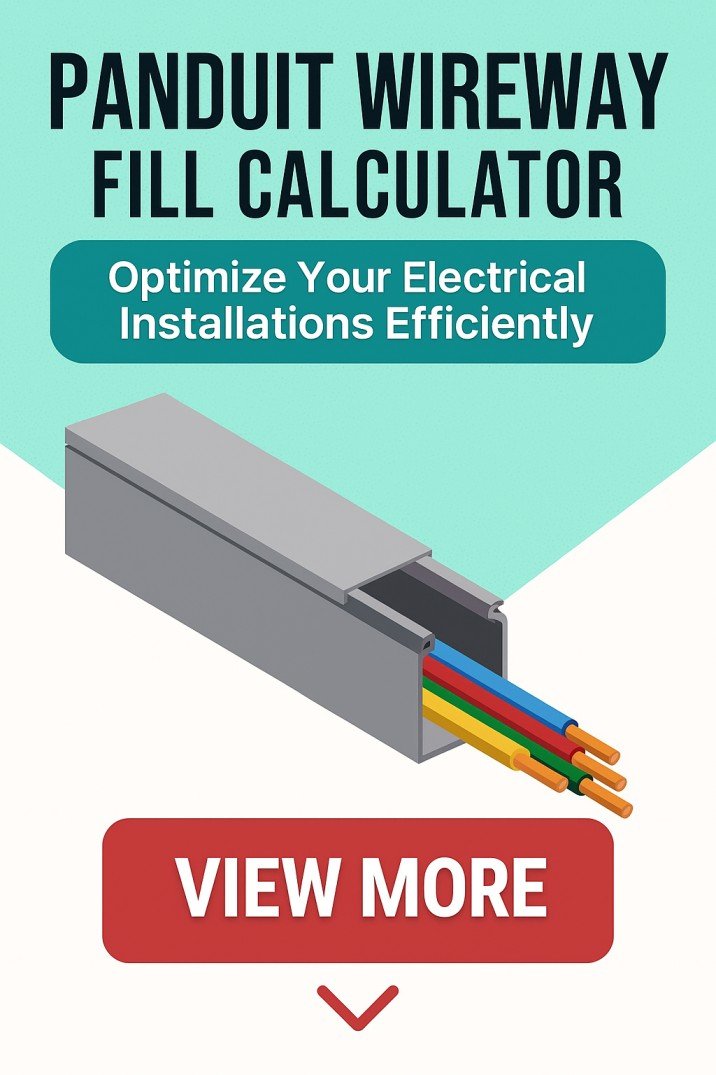 Panduit Wireway Fill Calculator Optimize Your Electrical Installations Efficiently