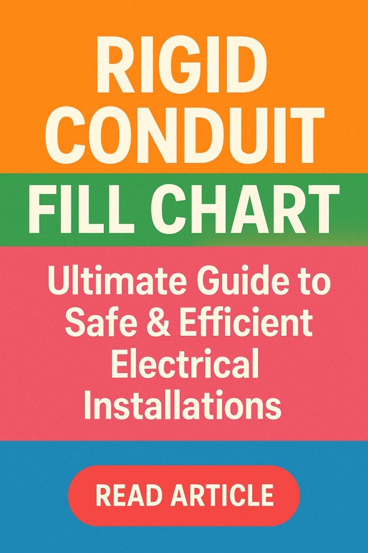 Rigid Conduit Fill Chart Ultimate Guide to Safe & Efficient Electrical Installations